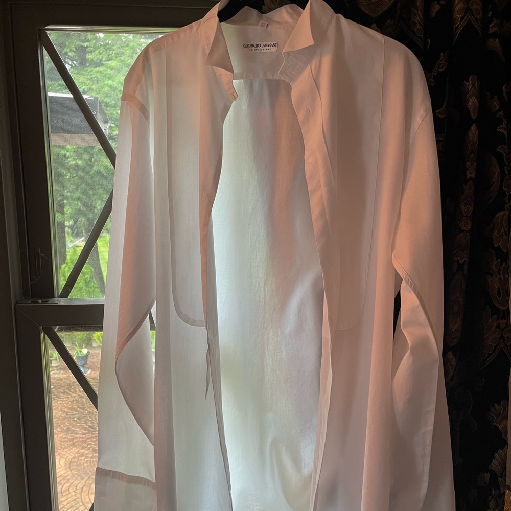 Giorgio Armani Le Collezioni White Dress Shirt